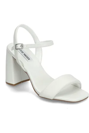 Steve Madden Mareena Heeled Sandals White