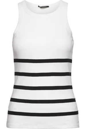 Bruuns Bazaar Katybbrib Stribed Tank Top White
