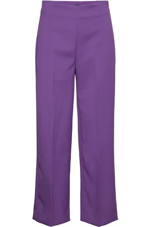 Lindex Trouser Lykke Cropped Purple