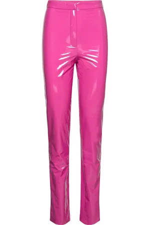 ROTATE Patent Coated Pants Pink