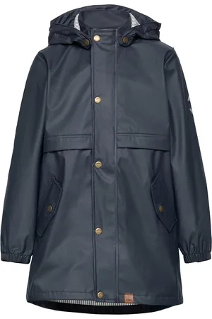 Mikk-Line Pu Girls Rain Coat Blue