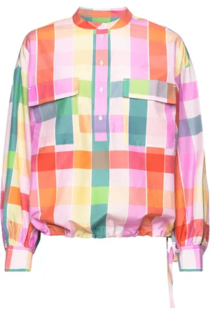 GANT Rel Multi Checked Ctn Silk Popover Patterned