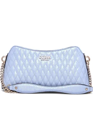 Guess Betula Top Zip Shoulder Bag Blue