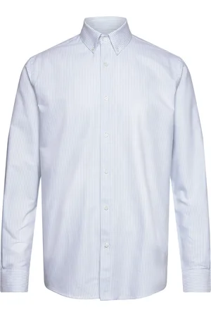 Mads Norgaard Cotton Oxford Sune Stripe Shirt Bd Blue