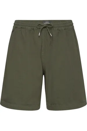 Mads Norgaard Dyed Canvas Beach Shorts Green