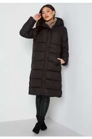 ONLY Kvinna Kappor - Cammie Long Quilted Coat Black S