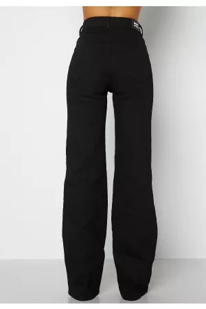 Dr Denim Kvinna Straight jeans - Moxy Straight 099 Solid Black M/32
