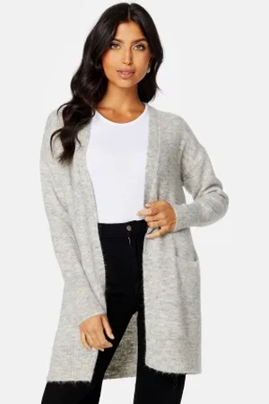 SELECTED Lulu New LS Knit Cardigan Light Grey Melange XS
