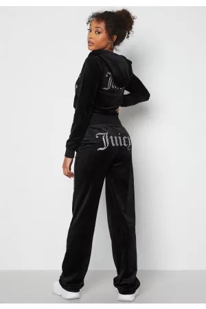Juicy Couture Del Ray Diamante Track Pant Black S
