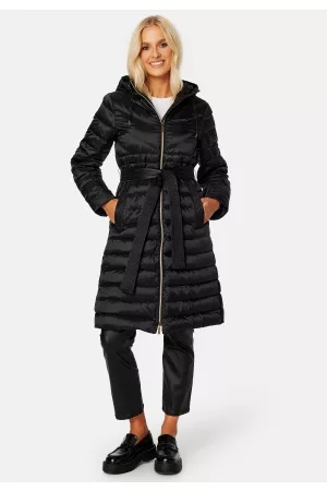 Michael Kors Long Fitted Puffer 001 Black XS