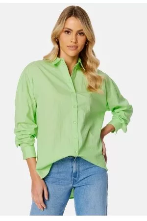 SELECTED Kvinna Skjortor - Emma-Sanni LS Shirt Pistachio Green 34