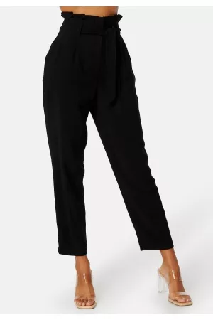VILA Kvinna Byxor - Kaya HW 7/8 Pants Black 40