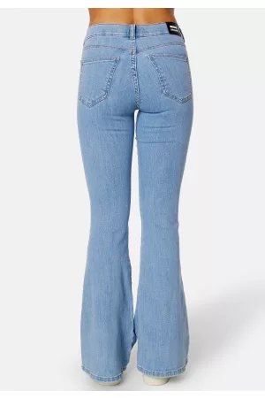 Dr Denim Kvinna Bootcut jeans - Macy Pyke Plain Light XS/34