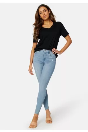 VERO MODA Kvinna Skinny jeans - Sophia HR Skinny Jeans Light Blue Denim L/30