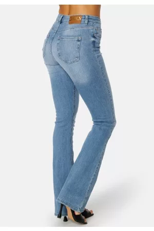ONLY ONLTIGER WIDE - Flared Jeans - dark blue denim/dark-blue
