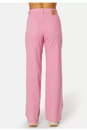Pieces Peggy HW Wide Pant Begonia Pink XL