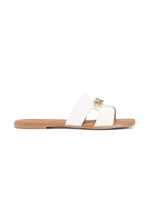 Pieces Kenly Leather Sandal Bright White 37