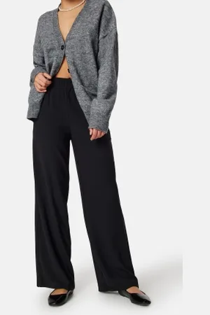 SELECTED Slftinni-relaxed Mid Waist Wide Pant Black 34/32