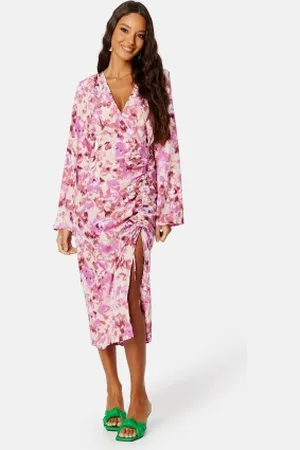 BUBBLEROOM Louiza Dress Light pink / Floral 36