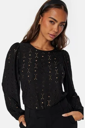 Happy Holly Floral Long Sleeve Top Black 32/34
