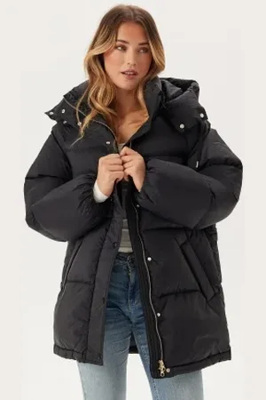 GANT Mid Length Down Jacket Black XS