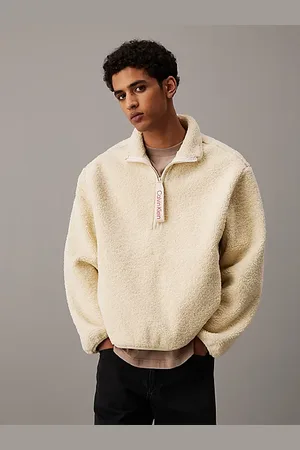Calvin Klein Relaxed Sherpa Half Zip Jacket