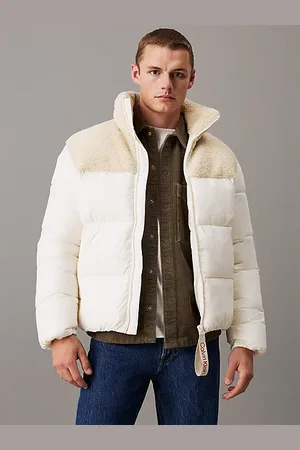 Calvin Klein Material Mix Sherpa Puffer Jacket