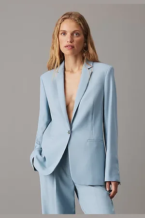 Calvin Klein Wool Blend Stretch Blazer