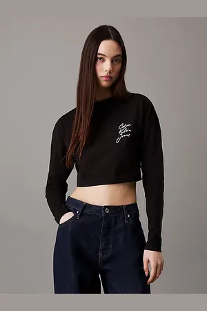 Calvin Klein Cropped Long Sleeve T-shirt