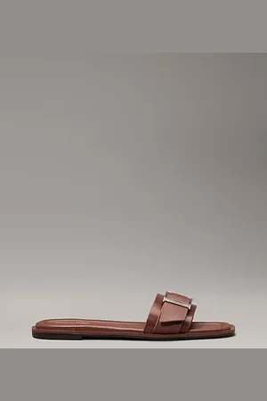 Calvin Klein Leather Sliders