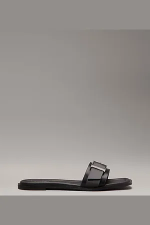 Calvin Klein Leather Sliders