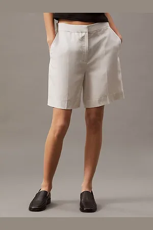 Calvin Klein Wide Lyocell Linen Shorts