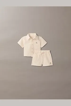 Calvin Klein Newborn Linen 2 Piece Set