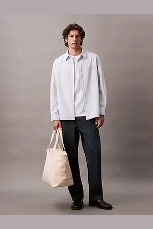Calvin Klein Cotton Linen Relaxed Jeans