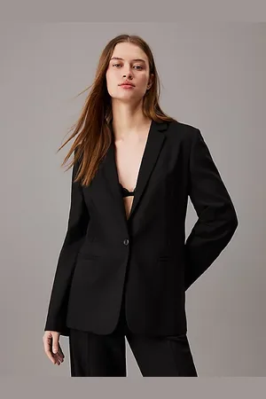 Calvin Klein Wool Blend Stretch Blazer