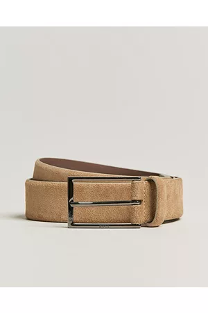 HUGO BOSS Man Bälten - Calindo Suede Belt Medium Brown