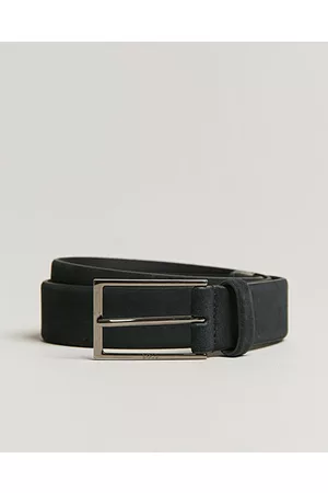 HUGO BOSS Calindo Suede Belt Dark Blue