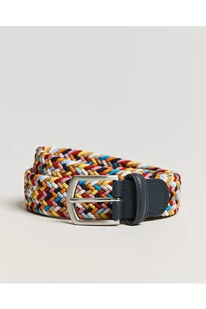 Anderson's Man Bälten - Stretch Woven 3,5 cm Belt Mutli