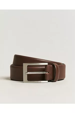 HUGO BOSS Man Bälten - Barnabie Leather Belt 3,5 cm Dark Brown