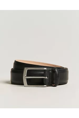 Loake Man Bälten - Henry Leather Belt 3,3 cm Black