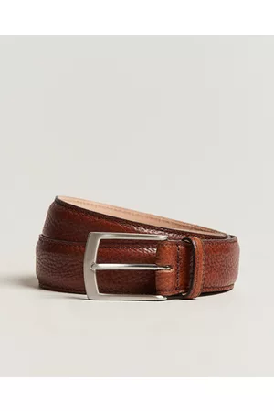 Loake Man Bälten - Henry Grained Leather Belt 3,3 cm Mahogany