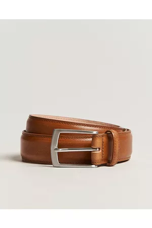 Loake Man Bälten - Henry Leather Belt 3,3 cm Tan
