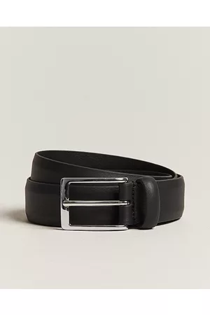 Anderson's Man Bälten - Double Nappa Calf 3 cm Belt Black