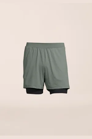 Casall M Double Layer Shorts - Sage Grey