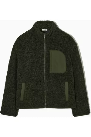 COS Man Jackor - RELAXED-FIT TEDDY ZIP-UP JACKET
