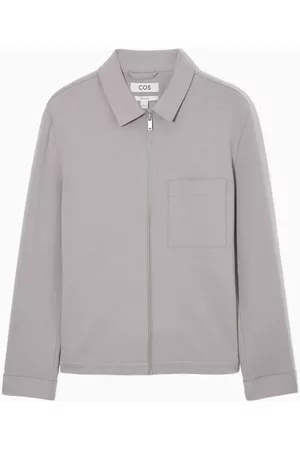 COS REGULAR-FIT COTTON-JERSEY ZIP-UP JACKET