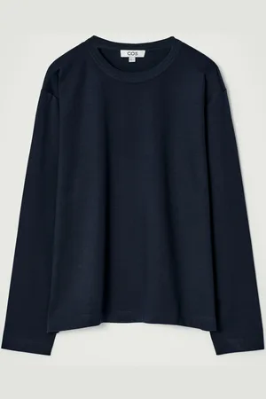 COS Långärmad T-Shirt I Jersey Interlock in