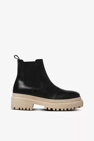 Duffy Kvinna Chelsea boots - Chelseaboots i skinn - Svart