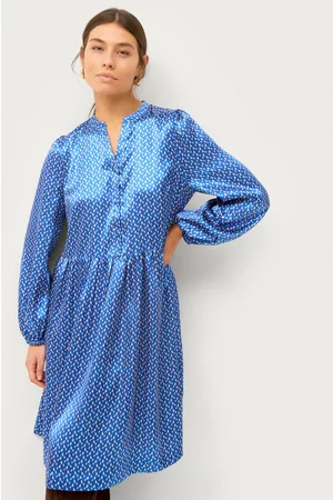 Saint Tropez Kvinna Festklänningar - Klänning StellaSZ Dress - Blå