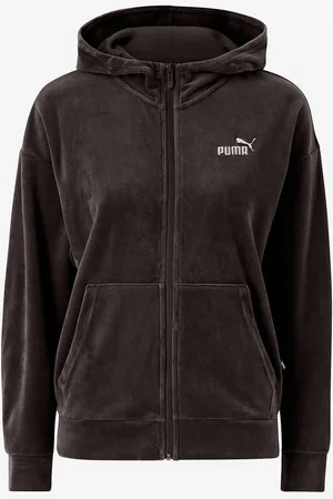 PUMA Huvtröja Ess Elevated Velour FZ Hoodie
